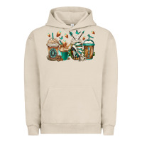 Pigment French Oak indian headdress coffee cups Urban Hoodie - Jasminsmagicworld