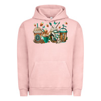 Pigment Salmon indian headdress coffee cups Urban Hoodie - Jasminsmagicworld
