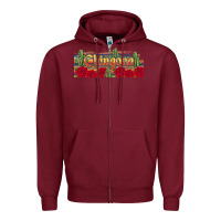 Burgundy chingona Zipper Hoodie - JahusDesignShop