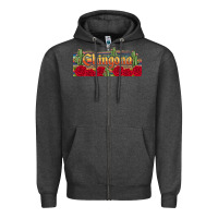 Charcoal Heather chingona Zipper Hoodie - JahusDesignShop
