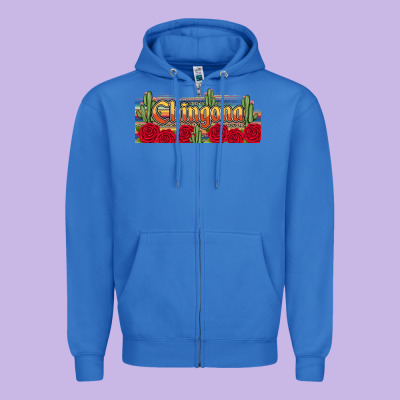Chingona Zipper Hoodie Designed By Jahusdesignshop
