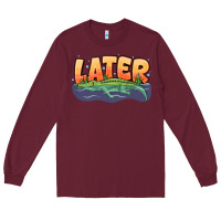 Burgundy Later Long Sleeve Tee - CowhideDigitalArt