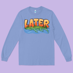Later Long Sleeve Tee Designed By Cowhidedigitalart