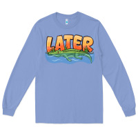 Colony Blue Later Long Sleeve Tee - CowhideDigitalArt