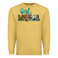 Antique Gold girl mama Premium Sweatshirt - JahusDesignShop