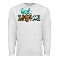 Oatmeal Heather girl mama Premium Sweatshirt - JahusDesignShop