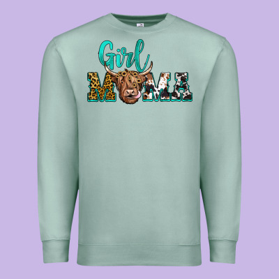 Girl Mama Premium Sweatshirt Designed By Jahusdesignshop