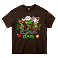 Chocolate Brown medical records claus Heavy Core Tee - CowGirlArtShop