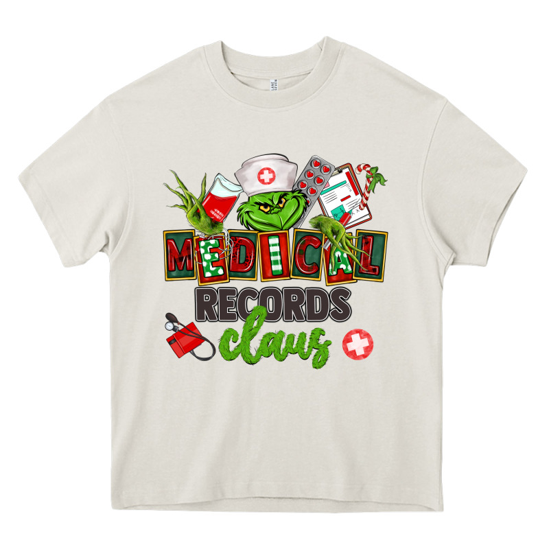Medical Records Claus Heavy Core Tee by CowGirlArtShop | Teevron
