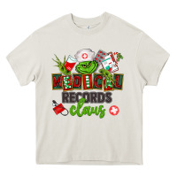 Cream medical records claus Heavy Core Tee - CowGirlArtShop