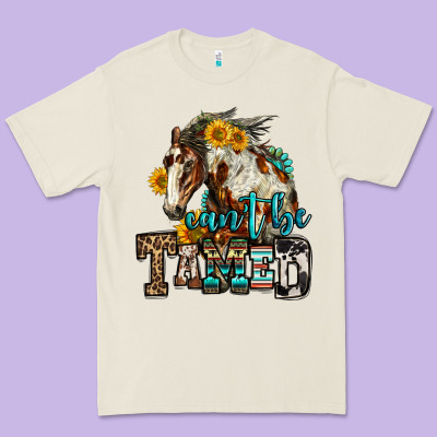Can't Be Tamed Horse Premium Tee Designed By Oliviacreatesart