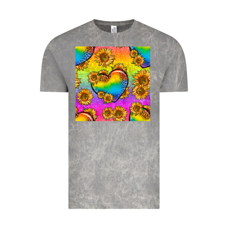 Pride Lgbtq Leopard Hearts And Sunflowers Seamless Vintage Tee by BundleAndBundleShop | Teevron