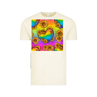 Vintage Arctic Pride lgbtq leopard hearts and sunflowers seamless Vintage Tee - BundleAndBundleShop