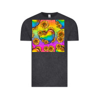 Vintage Black Pride lgbtq leopard hearts and sunflowers seamless Vintage Tee - BundleAndBundleShop