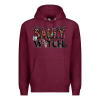 Burgundy salty witch Premium Hoodie - CowhideDigitalArt