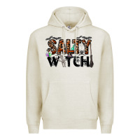 Oatmeal Heather salty witch Premium Hoodie - CowhideDigitalArt