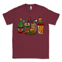 Burgundy Mexican coffee cups Mexico Classic Tee - HowdyJamesFarm
