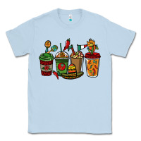 Dusty Blue Mexican coffee cups Mexico Classic Tee - HowdyJamesFarm