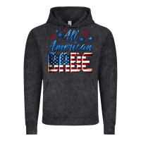 Vintage Black All American Babe Vintage Hoodie - LillyAllenDesigns