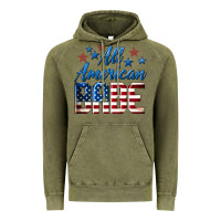 Vintage Olive All American Babe Vintage Hoodie - LillyAllenDesigns