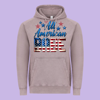 All American Babe Vintage Hoodie Designed By Lillyallendesigns