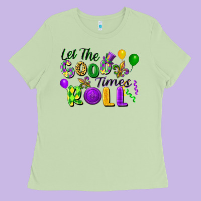 Let The Good Times Roll Ladies Tee Designed By Fadigitalartstudio