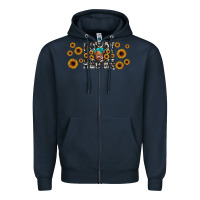 Navy howdy heifer Zipper Hoodie - JahusDesignShop
