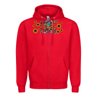 Red howdy heifer Zipper Hoodie - JahusDesignShop