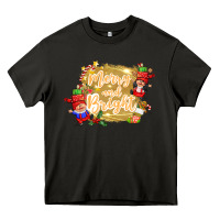 Merry And Bright Gnome Heavy Core Tee | Teevron