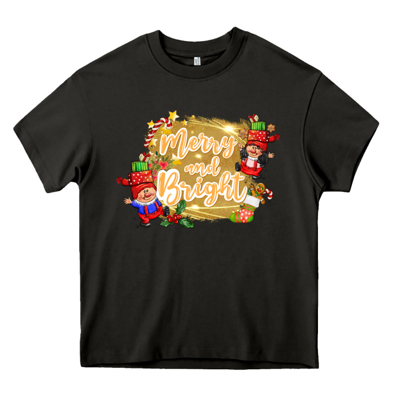 Merry And Bright Gnome Heavy Core Tee by CowGirlArtShop | Teevron
