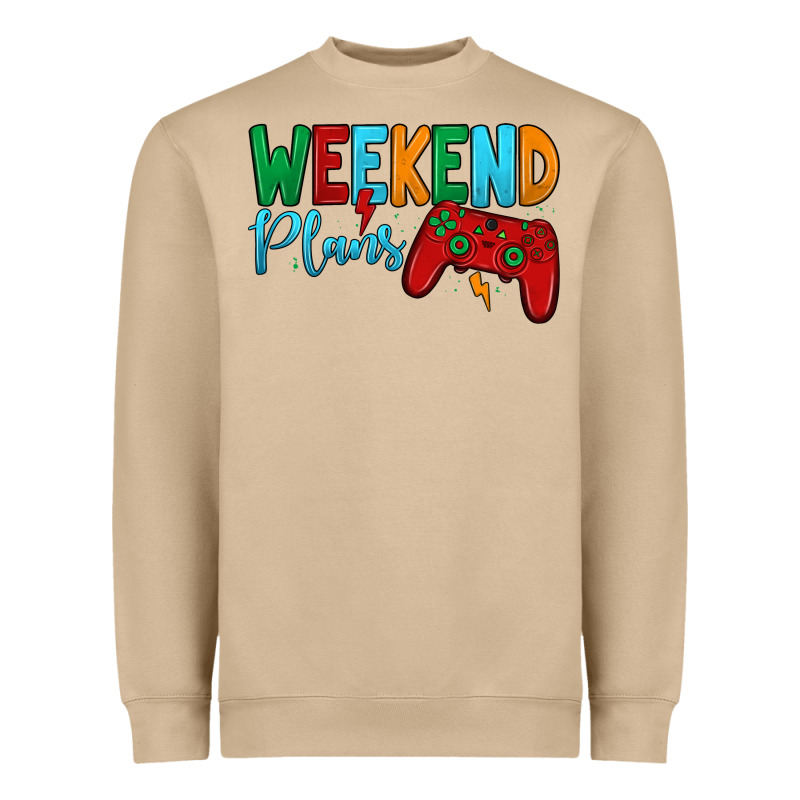 Weekend Plans Heavyweight Sweatshirt by JahusDesignShop | Teevron