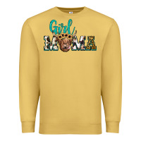 Antique Gold girl mama Premium Sweatshirt - JahusDesignShop