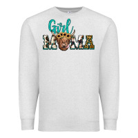 Oatmeal Heather girl mama Premium Sweatshirt - JahusDesignShop