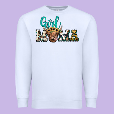 Girl Mama Premium Sweatshirt Designed By Jahusdesignshop