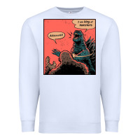 White i am king of monsters Premium Sweatshirt - artisFamous