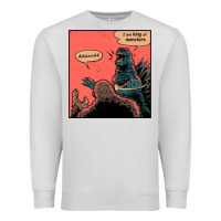 Dove Grey i am king of monsters Premium Sweatshirt - artisFamous