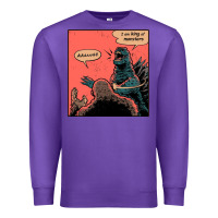 Purple i am king of monsters Premium Sweatshirt - artisFamous