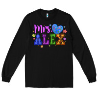 Black mrs Long Sleeve Tee - CowhideDigitalArt