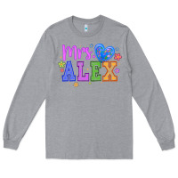 Heather Grey mrs Long Sleeve Tee - CowhideDigitalArt