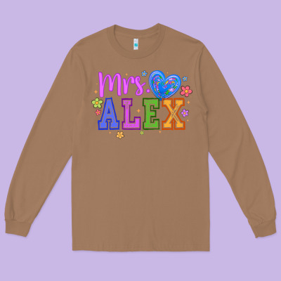 Mrs Long Sleeve Tee Designed By Cowhidedigitalart