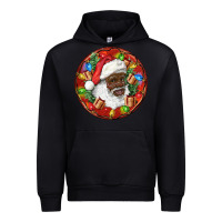 Black Black Santa Christmas Urban Hoodie - RanaPortraitStore