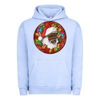 Black Santa Christmas Urban Hoodie | Teevron