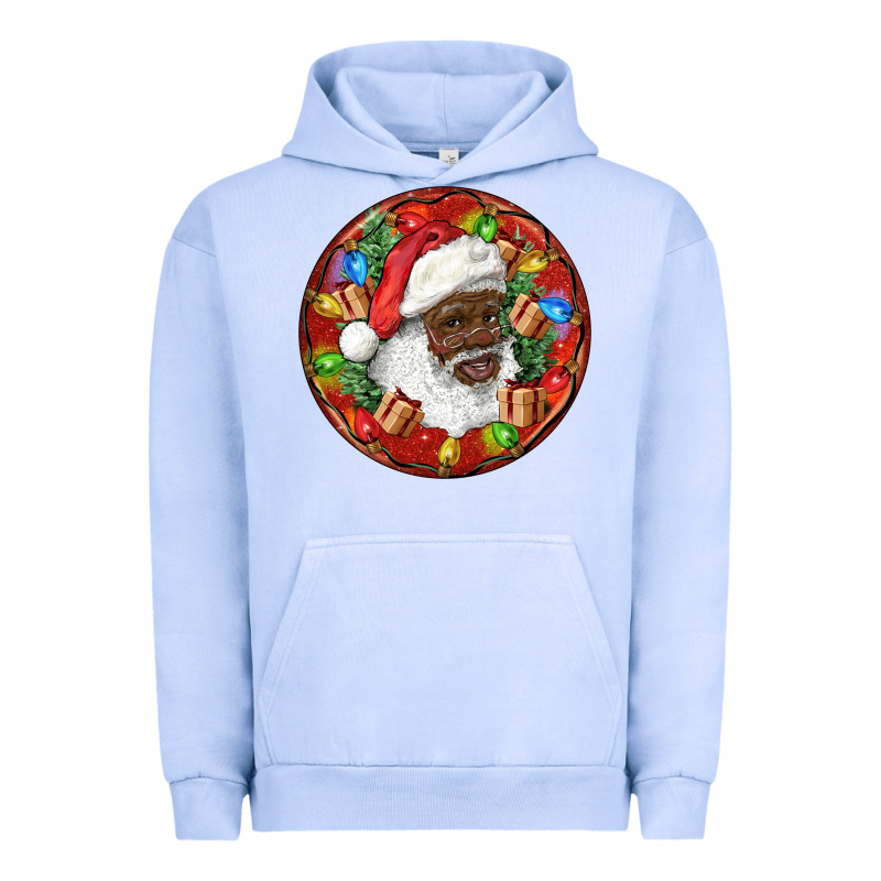 Black Santa Christmas Urban Hoodie by RanaPortraitStore | Teevron