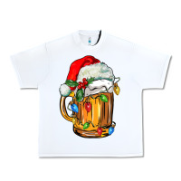 White christmas beer Urban Heavy Tee - FaDigitalArtStudio