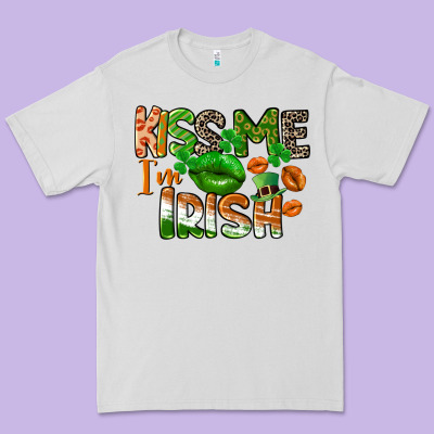 Kiss Me I Am Irish St. Patrick's Day Premium Tee Designed By Cowgirlartshop