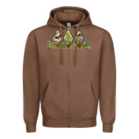 Chestnut cactus cowhide serape Zipper Hoodie - JahusDesignShop
