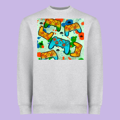 Gaming Controller Heavyweight Sweatshirt Designed By Jahusdesignshop