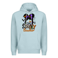 Blue Mist one spooky teacher Premium Hoodie - SublimationCraftShop