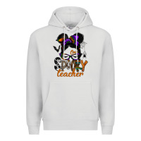 Dove Grey one spooky teacher Premium Hoodie - SublimationCraftShop