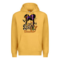 Mustard one spooky teacher Premium Hoodie - SublimationCraftShop